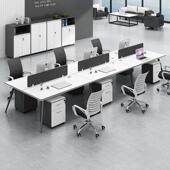 深圳办公四人位简约现代家具厂家办公桌室桌职员电脑椅桌员UNS工