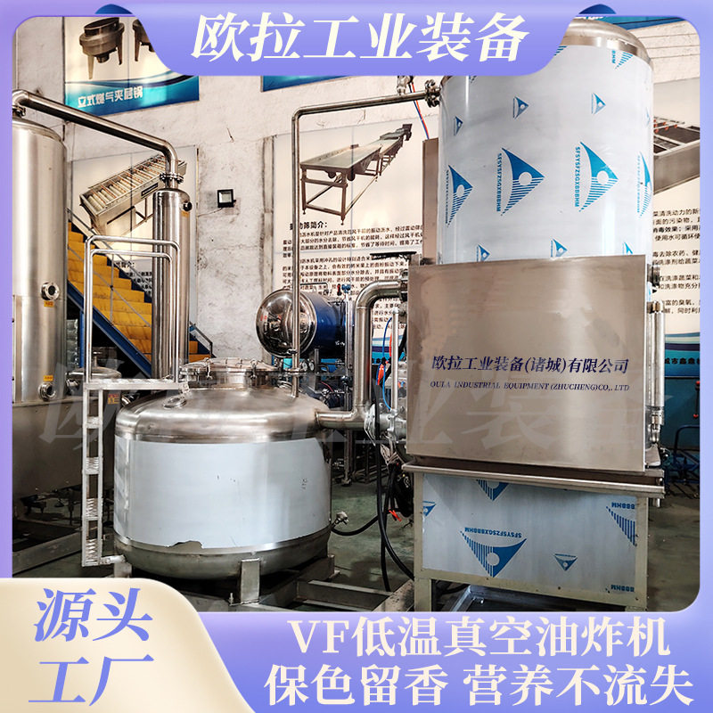 五花肉脂渣低温真空油炸机 果蔬脆片深加工流水线 秋葵脱油机