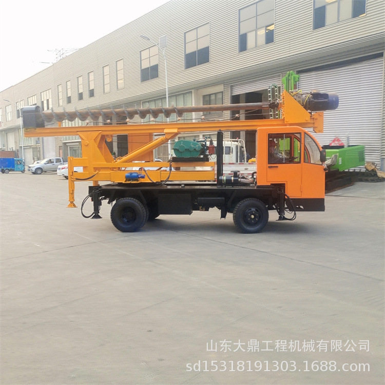 车载地基打桩机移动多角度钻孔