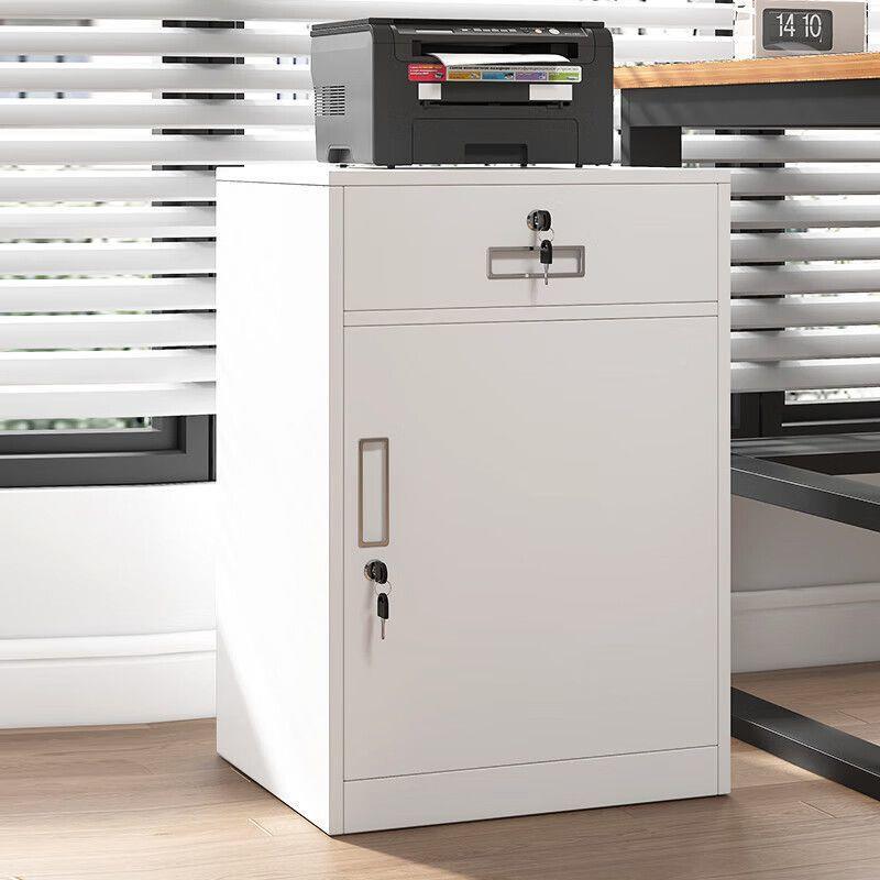 钢制见详情文件柜铁公皮柜带锁小柜子动家用床头密码锁活柜办室抽