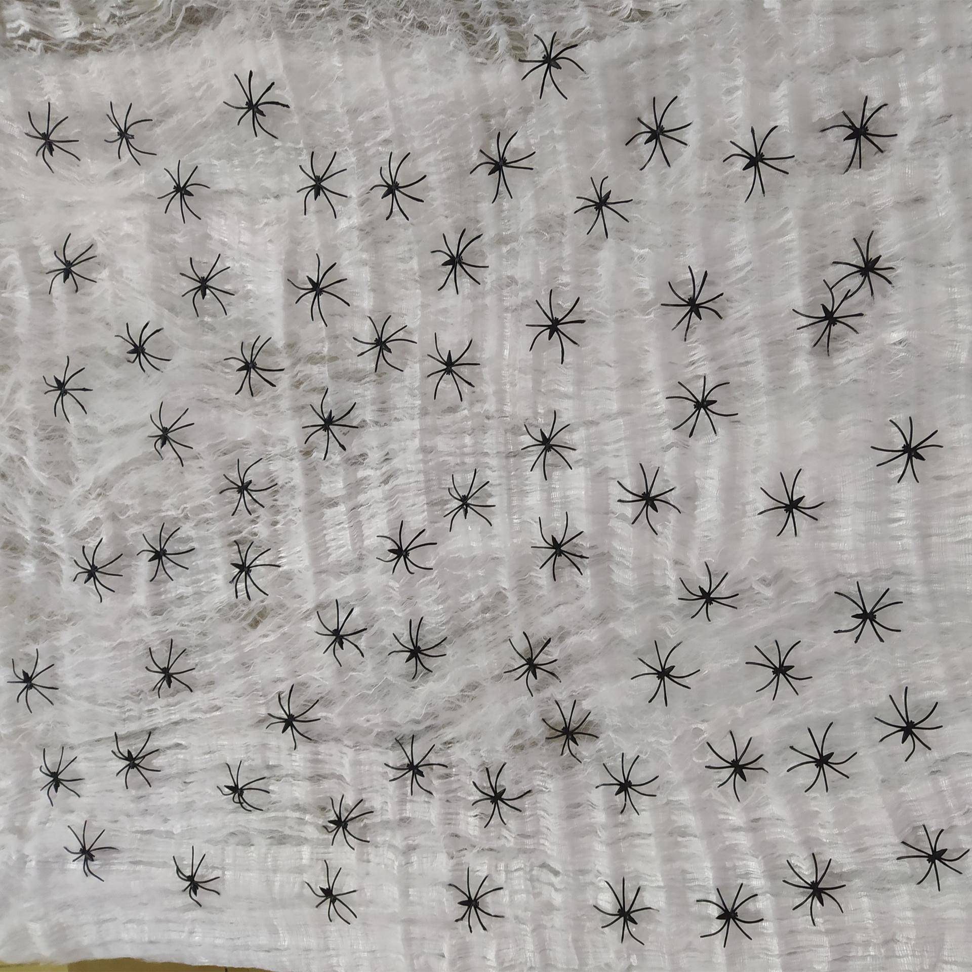 雅万节5蜘蛛棉蜘蛛网YIA原材料种颜色丝绵+小圣湖蜘蛛厂家现货直