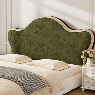 背?头美式复古床头罩轻奢感欧式全Fh($ph($包床保护罩新包款软靠