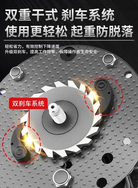 手拉重葫芦1T2T3T5T吊起重具家用小型升降手动葫QPKhsz芦圆形起倒