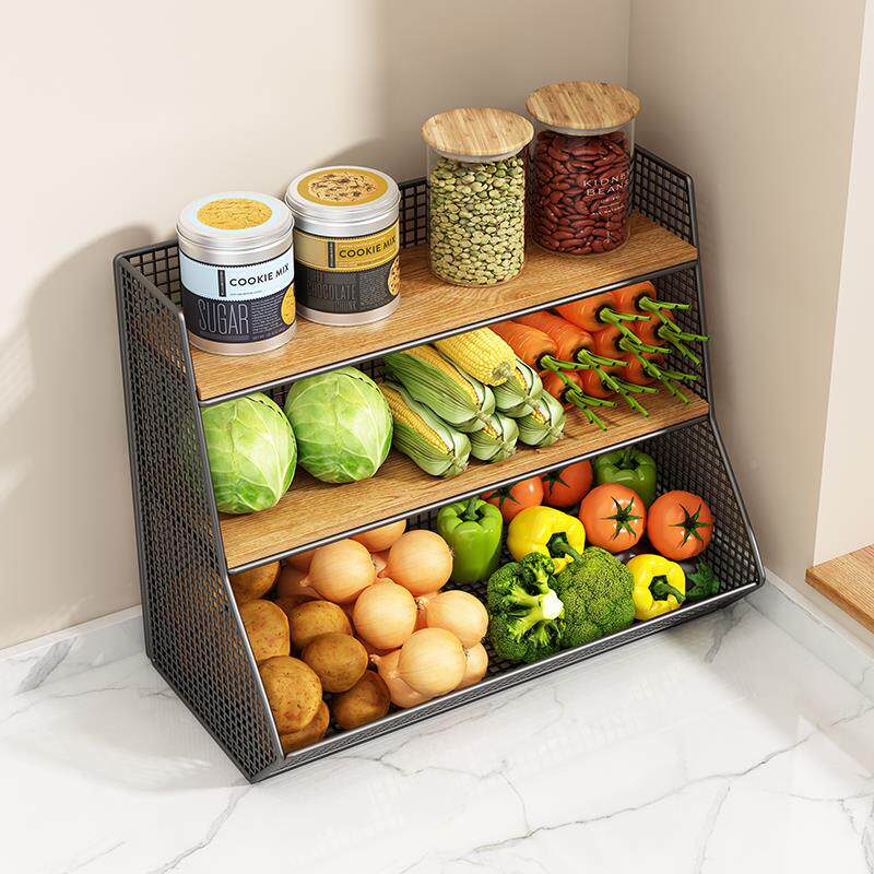 厨房放菜收筐台面篮菜子置物Z78TTM6M纳架桌面水蔬果菜葱姜蒜收纳