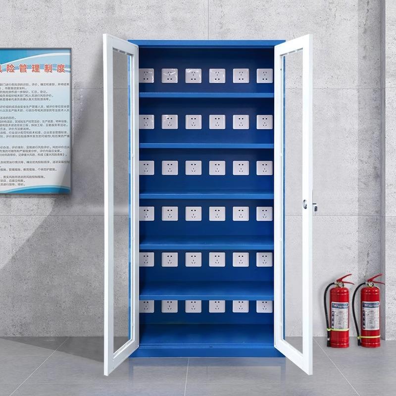 工地对电动讲具充电柜机电钻平工板充电5652箱手机平板集中存放充