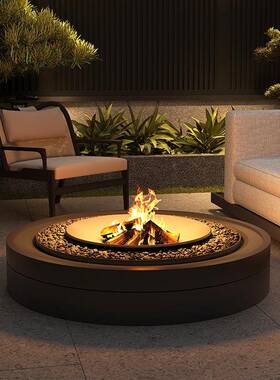 高端户外壁炉农村壁建房CT-1113-壁炉明自火真木柴燃木炉别墅火壁