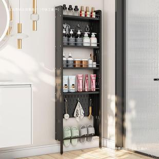 卫生间门后置架地超薄浴室夹缝窄厕所缝WFP隙物洞洞板多层收落极