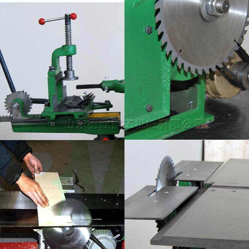 YBJ-1241小型木工压刨机机平刨电锯孔三合一台锯台式木工刨木机钻