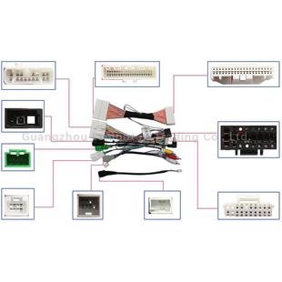 导航线材款 线束 22DM809带轨A迹车载导航电源X线安卓中控屏改装
