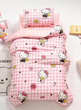 A类纯棉幼儿园被子三件套儿午童睡被棉褥宝入园六TPV宝七件整套被