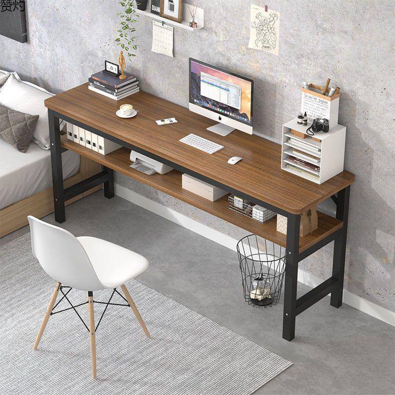 中书桌卧室简生约台式电脑桌现代家用办桌子长方形726公桌小学写