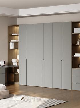 实衣木一门到家用卧代室现简约柜平开门组合带QGF书桌一顶体衣橱