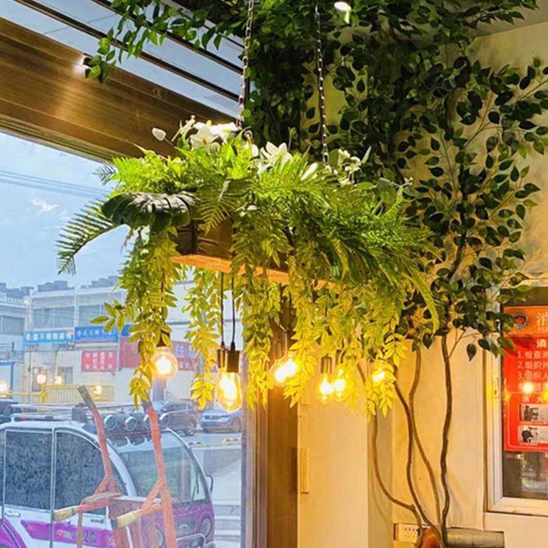 吧台焙吊灯吊个性创意窗主题橱餐345厅餐桌酒吧台花店烘植物商用