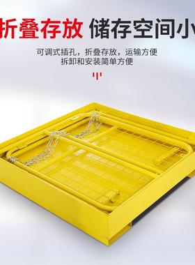 叉全车安笼维修平升台载人车折73.7*73.叠可站人仓库盘点护栏高空