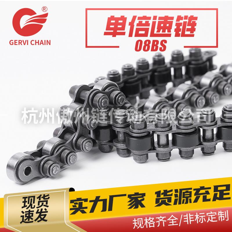 能源新流水BMB0线差速链条8BS-C27倍速钢质单/尼龙大滚轮装配线链