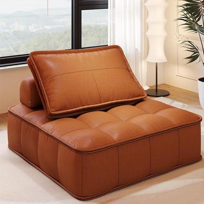 豆腐块单沙人发网30580红懒人沙小发卧室沙发榻休闲极简方块组合