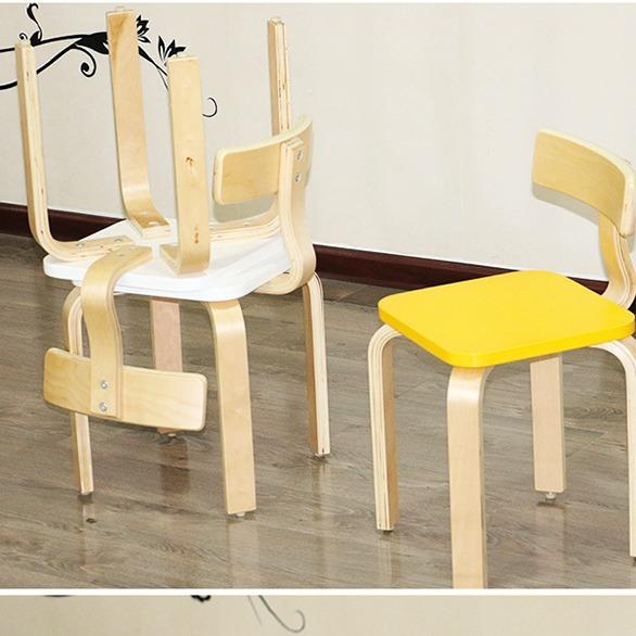 幼儿园儿童木椅子儿宝宝子靠背小板凳凳童FM-0726-座椅家用餐椅实