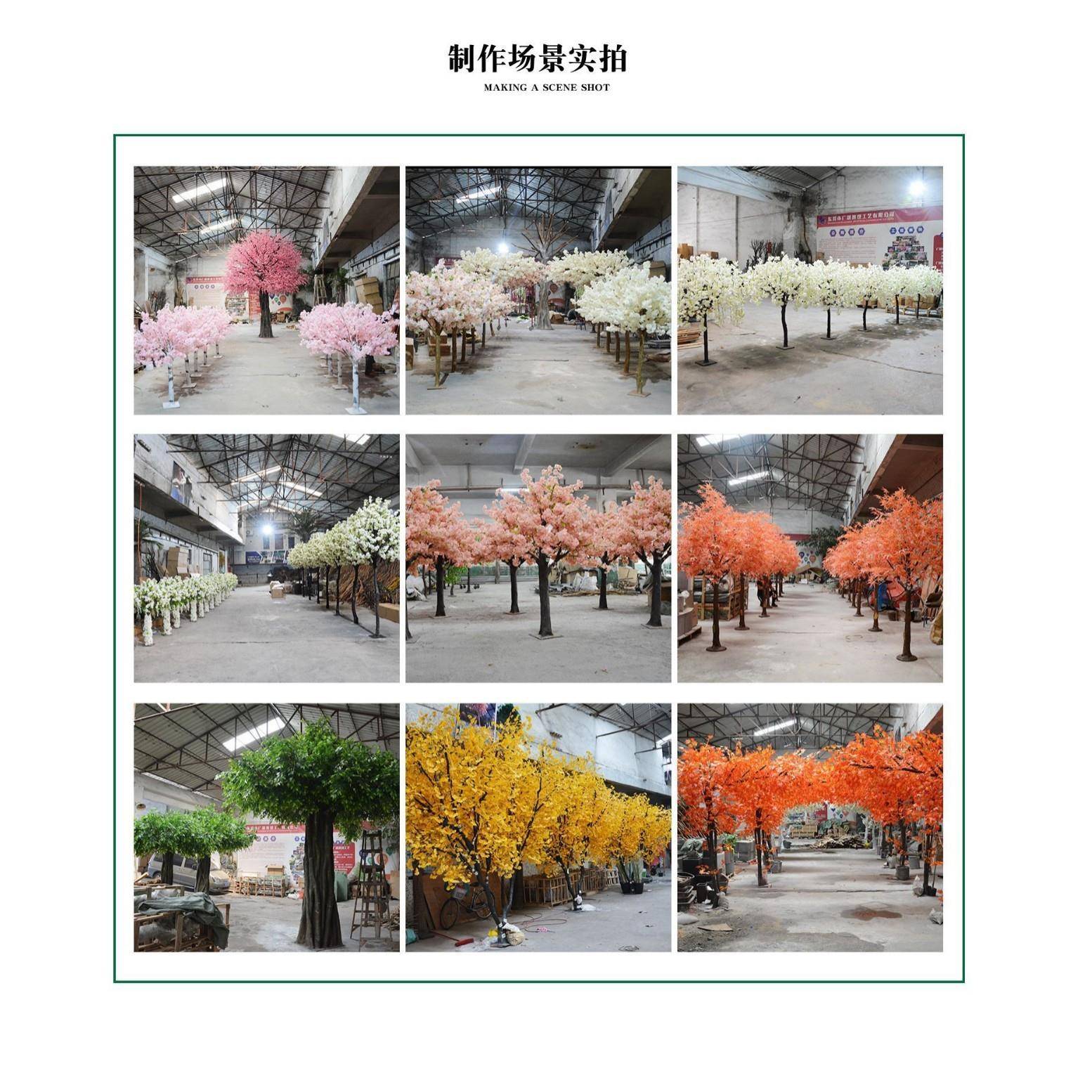 仿真迎客松室内外玄摆关件酒店商场厅915展植绿造景罗汉松人造假