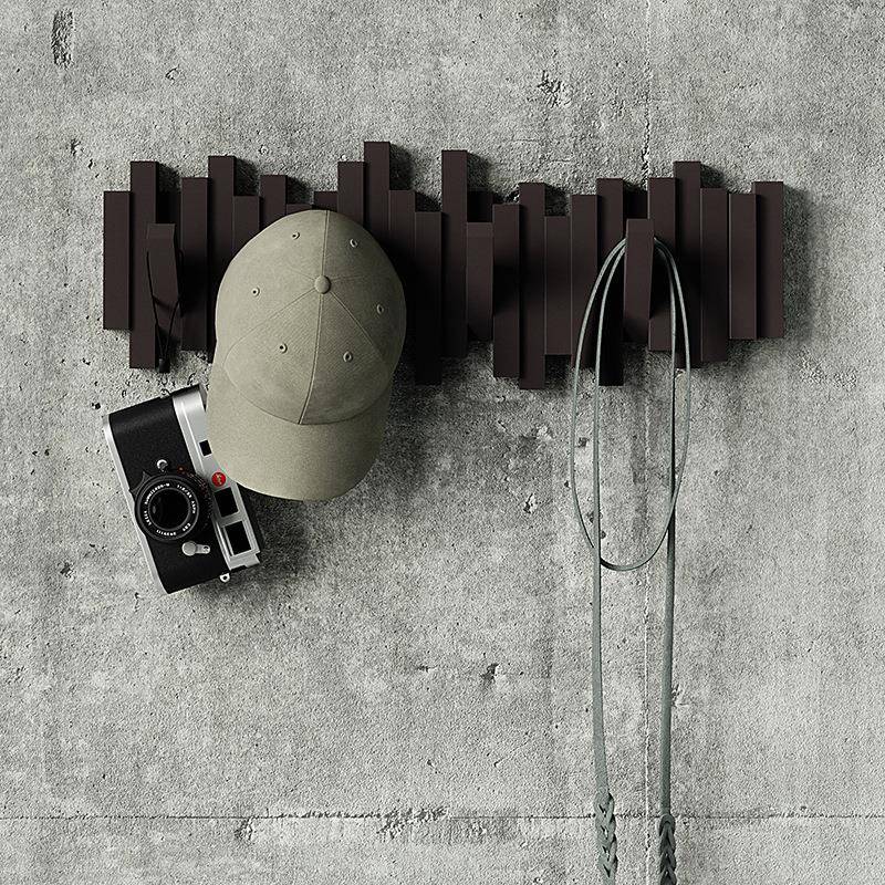 创架键挂钩意墙上挂衣玄关进门墙234壁装饰架门后壁挂地平线衣琴