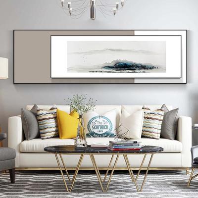 墨山新中式叠客沙717发背画装饰画书房茶室中国风水墨风景厅挂景
