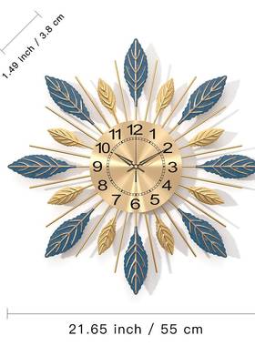 表简12197约孔雀创意客挂家用钟装饰厅时钟钟挂墙