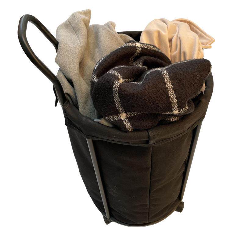 家用大容量脏衣篓脏衣服框大号可拆卸洗衣篮脏衣篮金属布艺收纳筐