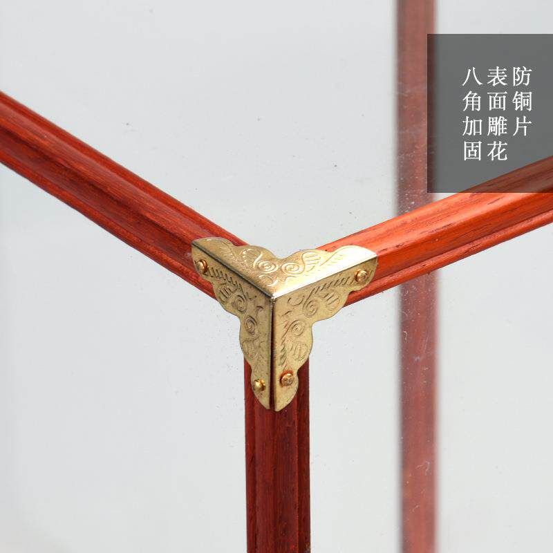 红木宝笼璃古罩子董像观音底座玻实木摆件防68009722尘罩透佛明展
