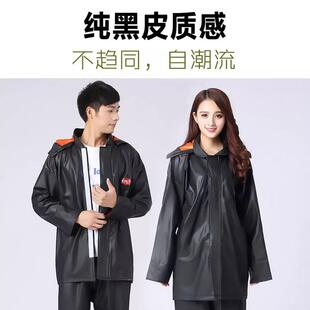 厂家复合黑套装雨衣坑道雨带衣雨背504裤分体式雨服衣A