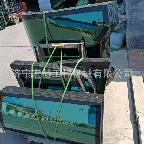 挖掘机钢化玻璃SH100 SH120 SH130-5前档上 门下 后档 夹胶玻璃