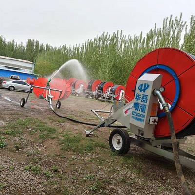 卷盘式喷机卷帘淋灌设备YER农大型全自动灌移动自走式农田浇地用