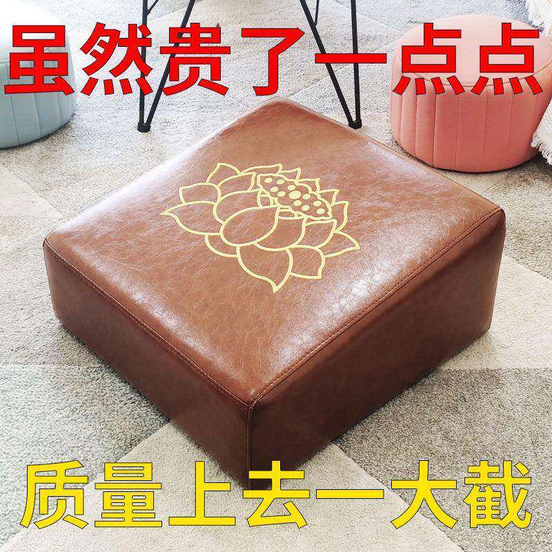 佛10049282堂跪垫莲花磕拜头凳磕头垫加跪垫厚加跪拜实木拜垫厚用