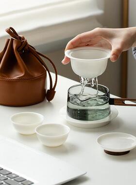 旅行10791茶具装功夫泡套茶壶户外便携日式快客杯玻璃式茶具
