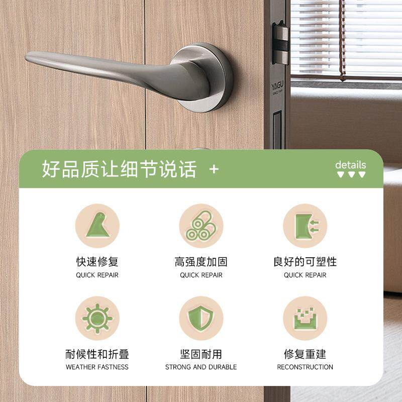 门框破损修补胶卧室填木门锁槽充泥腻子卫间门套生锁洞248填补泥