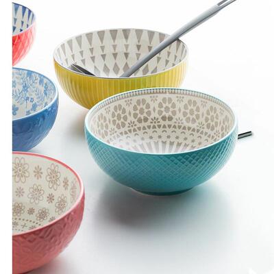 陶瓷大碗8英寸汤螺碗蛳粉家用号网大红面碗水煮酸菜鱼byir6245大