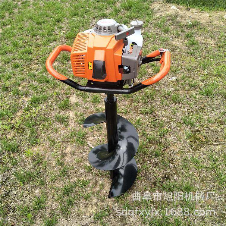 63CC汽油挖坑机二冲程手提式植树打坑机单人便携式螺旋打洞机