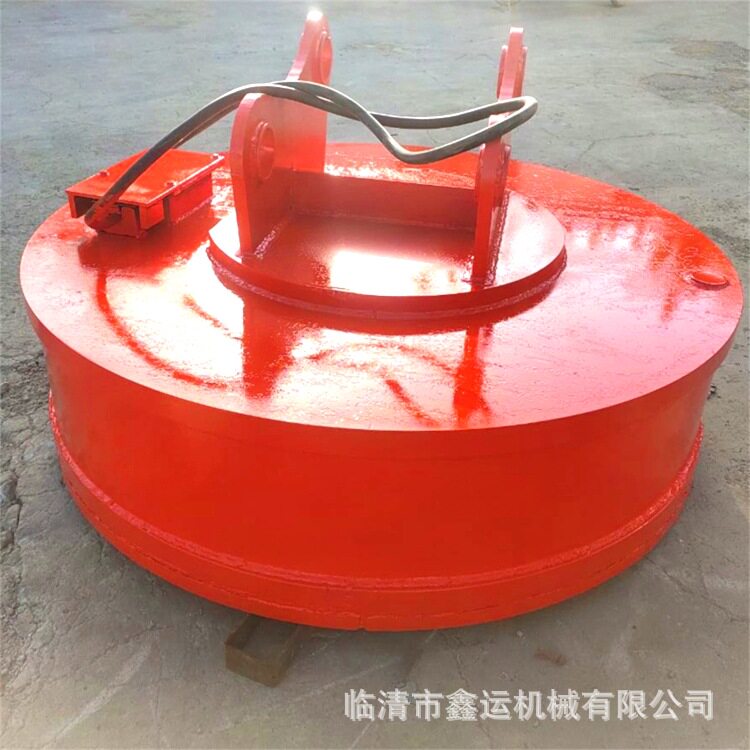 起重器电磁铁吸盘大吸力挖机强磁起重电磁铁1.3米圆盘吸铁石