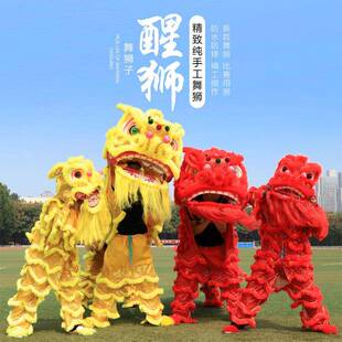 舞龙舞狮道具整套南狮醒狮用品狮标准号舞狮人单双人小南狮舞狮人