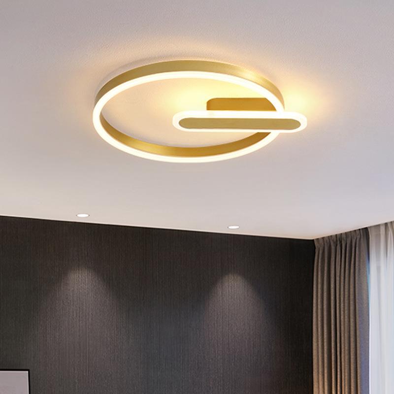新款简约现代led吸顶灯创意卧室灯圆形房间书房阳台轻奢北欧灯具