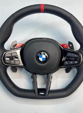 适用宝马老改新F10F20F30F15F16F02改装CSM4款碳纤维方向盘