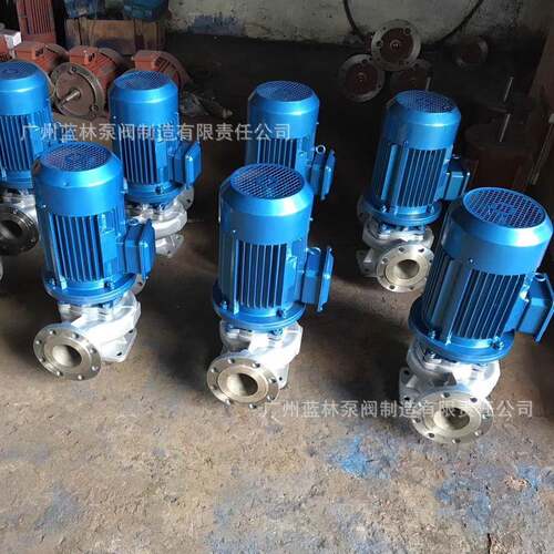 立式不锈钢管道离心泵IHG80-315IA耐高温增压泵不锈钢化工循环泵