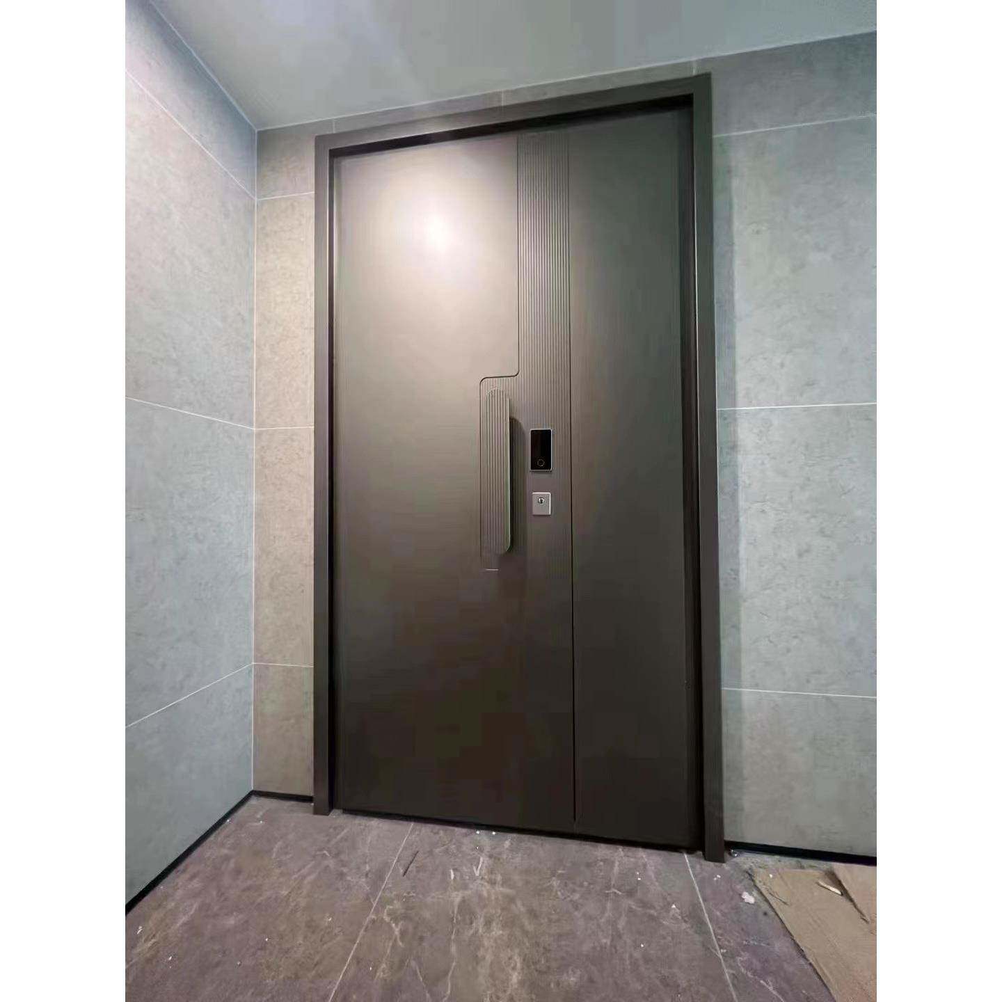 双面4个厚铸铝门风水进财入户门智能密码锁安全防盗门包邮包安装