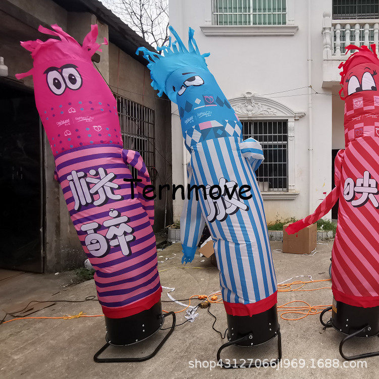 厂家直供开业空中舞星开业招手迎宾卡通小丑财神充气跳舞气模人偶