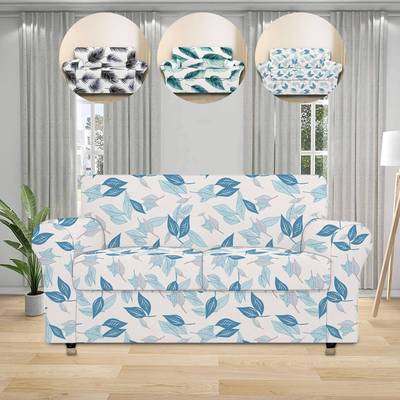 3pcs双人沙发套家具保护沙发柔软带弹性底部适合儿童