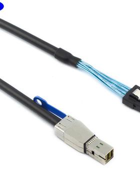 MiniSASHDSFF-8644带IC转SASHDSFF-8087服务器叠加连接线