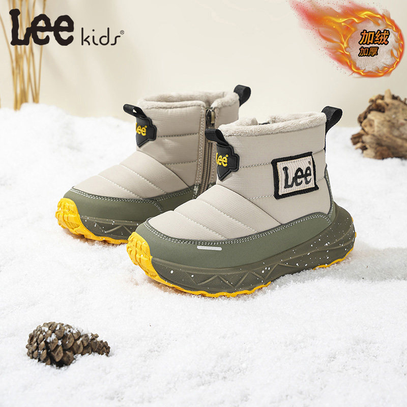 Leekids童鞋儿童加绒棉靴防滑户外雪地靴男女童保暖棉鞋加厚短靴,童鞋/婴儿鞋/亲子鞋,棉靴,淘宝优惠券,粉丝福利购,淘宝优惠卷