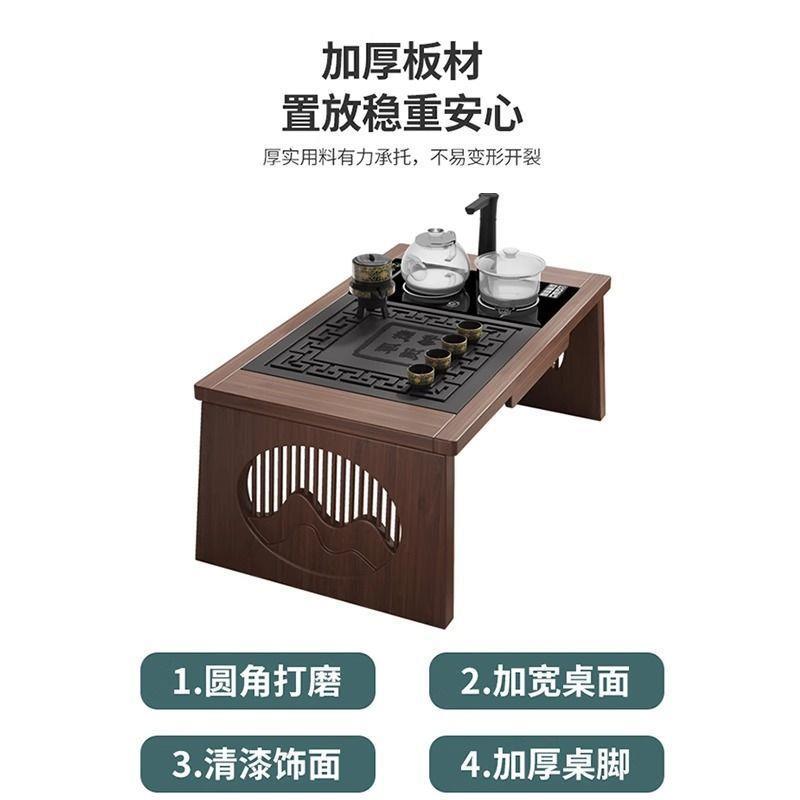 飘窗小茶几榻榻米矮茶桌家用茶台阳台卧室坐地炕桌烧水壶一体茶盘