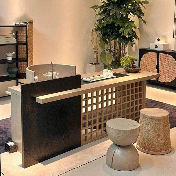 新中式实木茶桌椅组合功夫别墅办公室茶台禅意高级感胡桃木泡茶桌,住宅家具,家用茶台/茶桌,淘宝优惠券,粉丝福利购,淘宝优惠卷