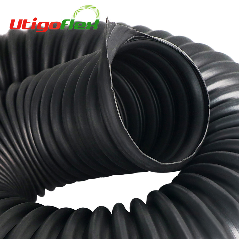 工厂直销耐高温软管TPE钢丝伸缩风管工业废气伸缩螺旋波纹管