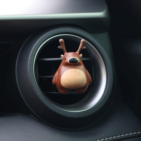 物乡一鹿平安车载香薰出风口带2瓶精油5片扩香片黑胡桃乌檀木创意,家居饰品,香薰摆件,淘宝优惠券,粉丝福利购,淘宝优惠卷