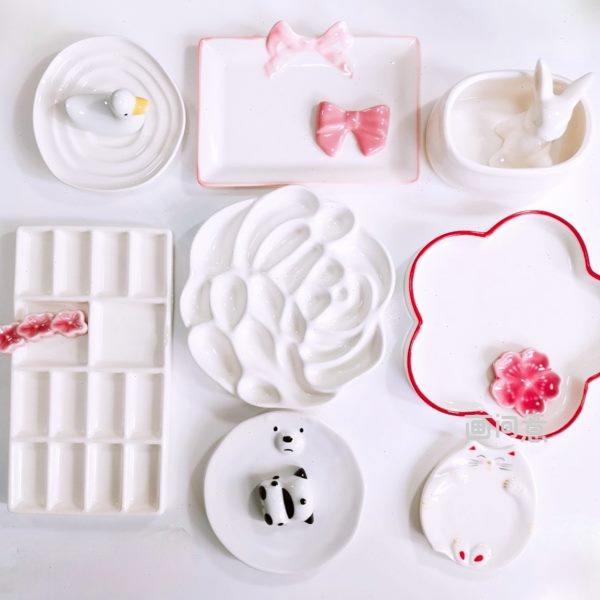 水彩陶瓷调色盘美甲调色碟国画笔洗三件套洗笔桶缸,文具电教/文化用品/商务用品,调色盒,淘宝优惠券,粉丝福利购,淘宝优惠卷